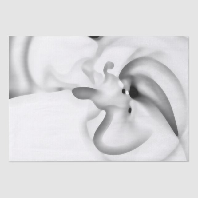 Frozen: Abstract Gray, White & Black Tissue Paper (Front)