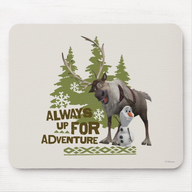 Frozen | Always up for Adventure Mouse Pad (Front)