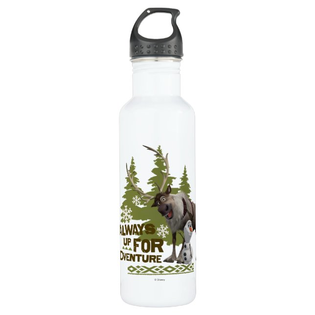 Frozen | Always up for Adventure Water Bottle (Front)
