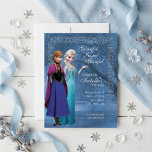 Frozen Anna and Elsa Snowflake Birthday Invitation