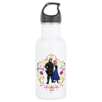 Frozen | Anna And Kristoff - Springtime Water Bottle by frozen at Zazzle