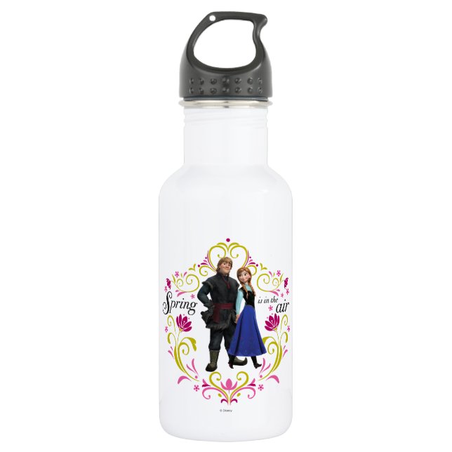 Frozen | Anna and Kristoff - Springtime Water Bottle (Front)