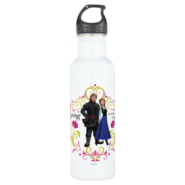 Frozen | Anna and Kristoff - Springtime Water Bottle (Front)