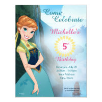 Frozen Anna Birthday Invitation