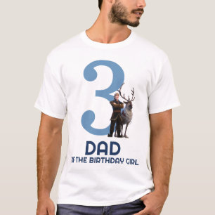 Frozen - Anna & Elsa   Dad of the Birthday Girl T-Shirt