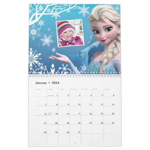 Frozen | Anna, Elsa, Kristoff and Olaf Calendar | Zazzle