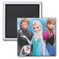 Frozen | Anna, Elsa, Kristoff and Olaf Magnet