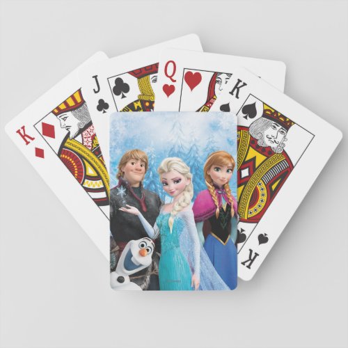 Frozen  Anna Elsa Kristoff and Olaf Poker Cards