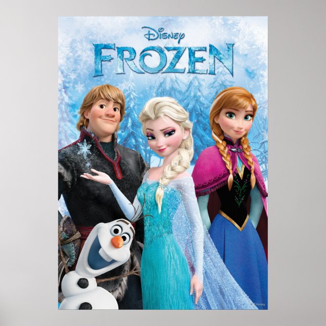 Frozen | Anna, Elsa, Kristoff and Olaf Poster (Front)
