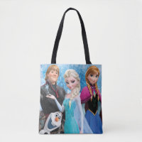 Frozen | Anna, Elsa, Kristoff and Olaf Tote Bag