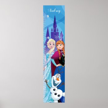 Frozen | Anna  Elsa & Olaf Growth Chart by frozen at Zazzle
