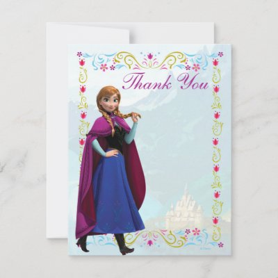 Frozen Anna Thank You Card