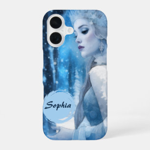 Frozen Beauty Snow Queen in Winter Wonderland iPhone 16 Case