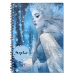 Frozen Beauty Snow Queen in Winter Wonderland Notebook