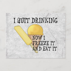 Frozen Beer Postcard