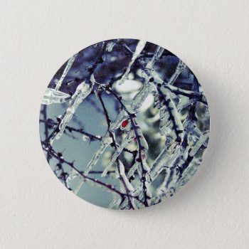 Frozen Berry Button by lynnsphotos at Zazzle