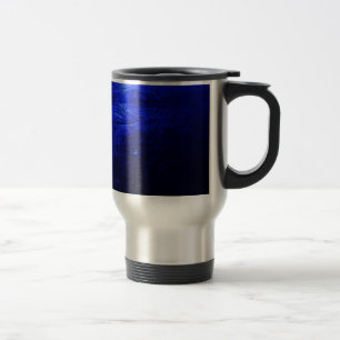Frozen Blue Stainless Steel 15 oz Travel Mug