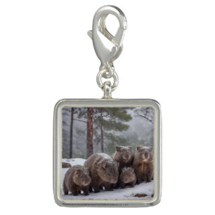 Frozen Burrow: Australian Wombat Family, Charm