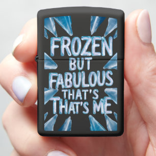 Frozen But Fabulous Me Elegant Flair Zippo Lighter