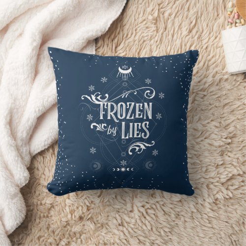 Frozen by Lies Sleigh Riders Book One Throw Pillow