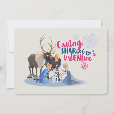 Frozen | Caring, Sharing Valentine Holiday Card