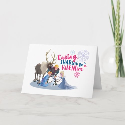 Frozen  Caring Sharing Valentine Holiday Card