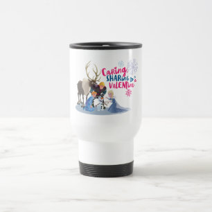 Frozen Caring, Sharing Valentine Travel Mug