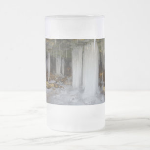 Frozen Cave Frosted Glass Beer Mug