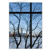 Frozen Charles River Basin, Boston MA, Card (Front)