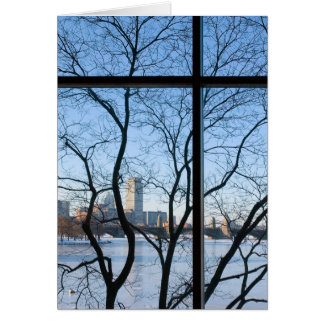 Frozen Charles River Basin, Boston MA, Card