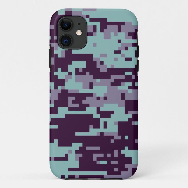 Frozen Digital Camo Pattern Case-Mate iPhone Case (Back)