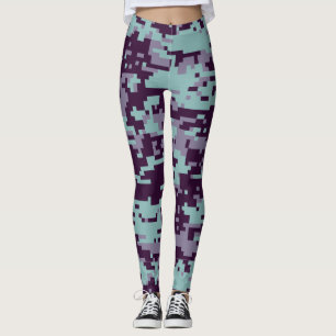 Frozen Digital Camo Pattern Leggings