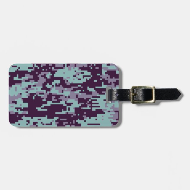 Frozen Digital Camo Pattern Luggage Tag (Front Horizontal)