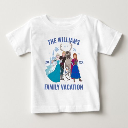 Frozen Disney Family Vacation Baby T_Shirt