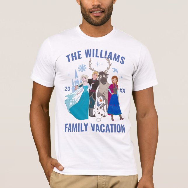 Frozen Disney Family Vacation T-Shirt (Front)