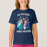 Frozen Disney Family Vacation T-Shirt<br><div class="desc">Make your Disney family vacation even more magical with this Frozen-themed t-shirt featuring Elsa, Anna, and Olaf! This enchanting design captures the spirit of Arendelle with a fun and stylish look, perfect for matching family outfits at the Disney parks. Whether you're exploring Fantasyland, meeting your favorite Frozen characters, or simply...</div>