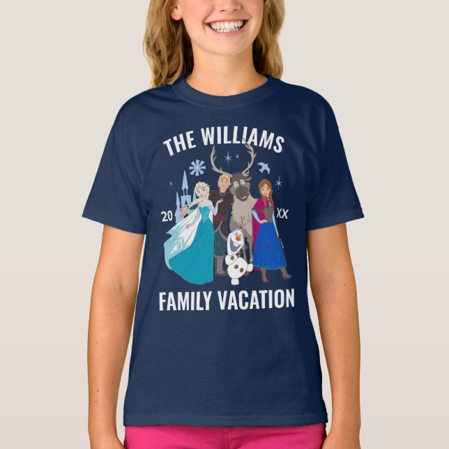 Frozen Disney Family Vacation T-Shirt (Front)