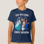 Frozen Disney Family Vacation T-Shirt<br><div class="desc">Make your Disney family vacation even more magical with this Frozen-themed t-shirt featuring Elsa, Anna, and Olaf! This enchanting design captures the spirit of Arendelle with a fun and stylish look, perfect for matching family outfits at the Disney parks. Whether you're exploring Fantasyland, meeting your favorite Frozen characters, or simply...</div>