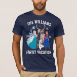 Frozen Disney Family Vacation T-Shirt<br><div class="desc">Make your Disney family vacation even more magical with this Frozen-themed t-shirt featuring Elsa, Anna, and Olaf! This enchanting design captures the spirit of Arendelle with a fun and stylish look, perfect for matching family outfits at the Disney parks. Whether you're exploring Fantasyland, meeting your favorite Frozen characters, or simply...</div>