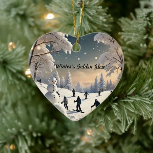 "Frozen Dreams Awaken" Ceramic Ornament