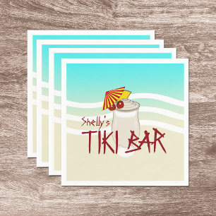 Frozen Drink Name Tiki Bar Napkins