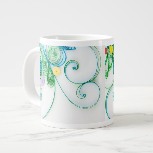 Frozen Elegance Quilled Paper SnowflSpecialty Mug (Front Left)