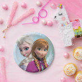 Frozen Elsa and Anna Birthday Paper Plates (Party)