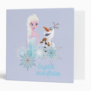 Frozen   Elsa and Olaf 3 Ring Binder