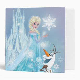 Frozen   Elsa and Olaf - Icy Glow 3 Ring Binder