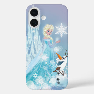 Frozen | Elsa and Olaf - Icy Glow iPhone 16 Case