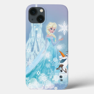 Frozen Elsa and Olaf - Icy Glow iPhone 13 Case