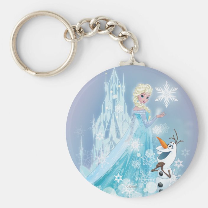Frozen Elsa and Olaf Icy Glow Keychain