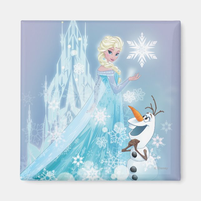 Frozen | Elsa and Olaf - Icy Glow Magnet (Front)