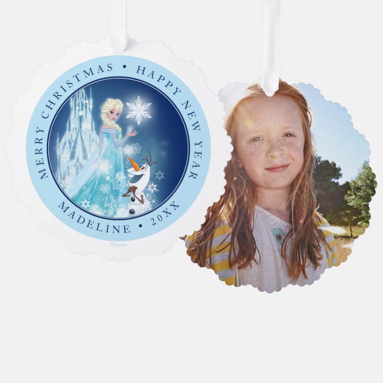 Frozen | Elsa and Olaf - Icy Glow Ornament Card